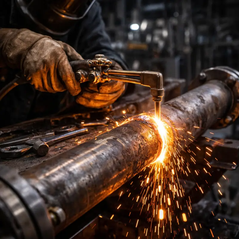 Reparación con acetileno